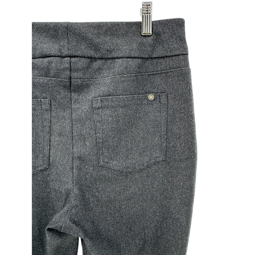Honeylove Ponte Ever Ready Pull On‎ Pants Charcoal Tummy Panel Back Pockets L